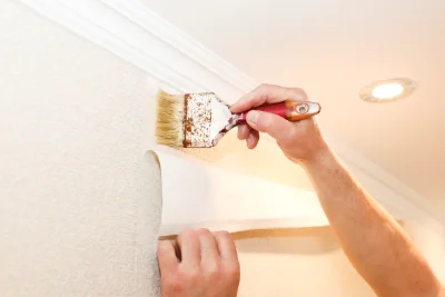 Pose de papier peint à Coupvray — revêtements muraux et toiles de verre